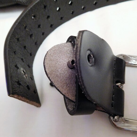 New Real Thick Cut Leather Womens Adjustable Sizeable Western Style Belts - Picture 2 of 4